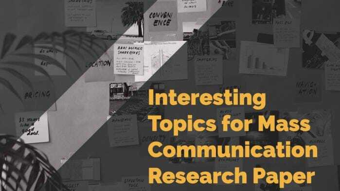 mass communication research project topics